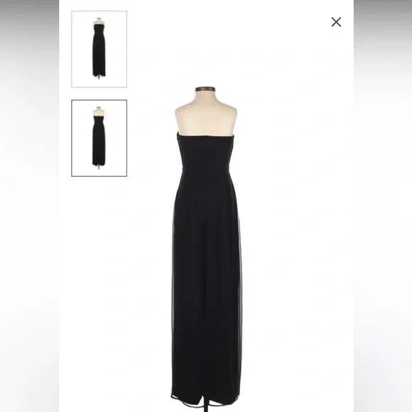 Halston Black Jumpsuit - Picture 3 of 8